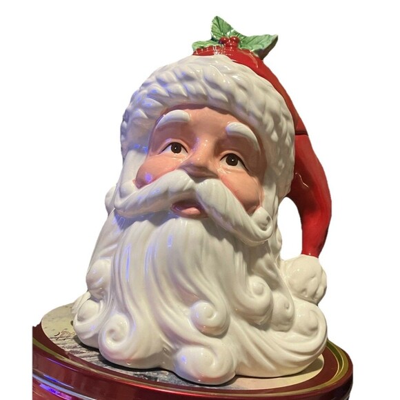 Vintage "Spode Christmas Memories" cookie jar made in England 12" Dolomite - Picture 3 of 16